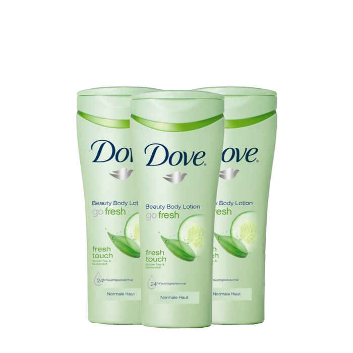 Buy Dove Go Fresh Body Lotion (400 ml) (Pack of 3) - Purplle