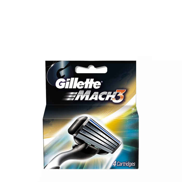 Buy Gillette Mach3 - 4 Cartridges (Pack of 3) - Purplle