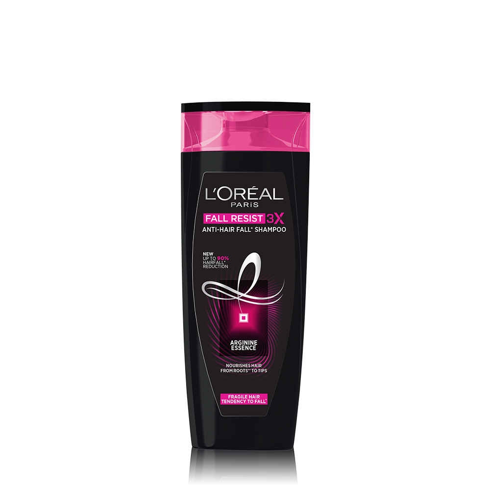 Buy L'Oreal Paris Anti-Hair Fall Shampoo, Reinforcing & Nourishing for Hair Growth, For Thinning & Hair Loss, With Arginine Essence and Salicylic Acid, Fall Resist 3X, 396 ml - Purplle
