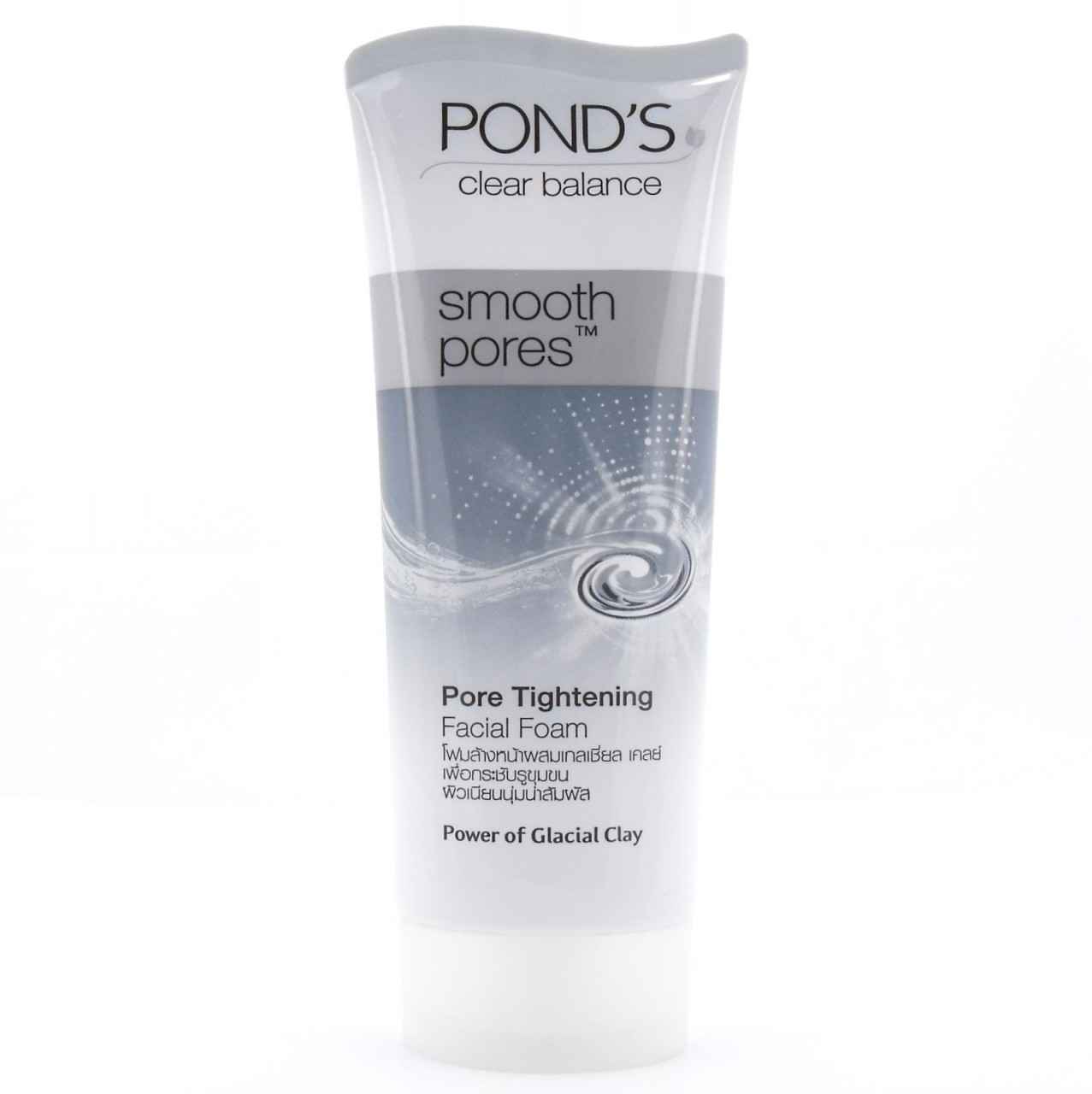 Buy Ponds Clear Balance Smooth Pore Tightening Facial Foam (100 g) - Purplle