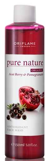 Buy Oriflame Pure Nature Organic Acai Berry & Pomegranate Antioxidant Face Wash (150 ml) - Purplle