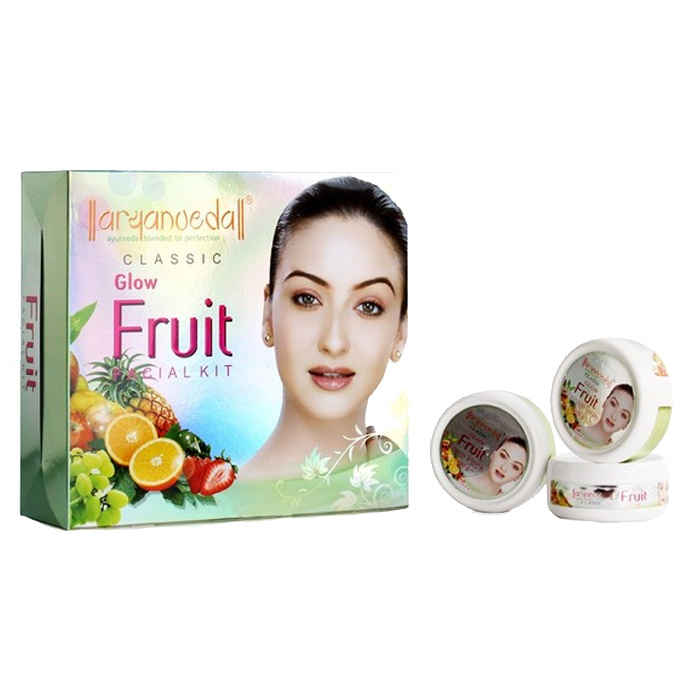 Buy Aryanveda Glow Fruit Facial KIT Classic (400 g) - Purplle