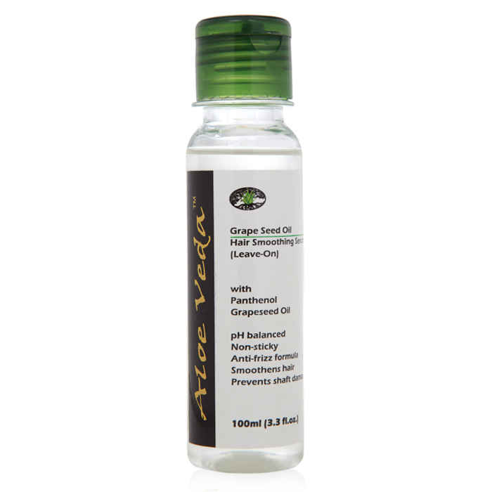 Buy Aloe Veda Grape Seed Oil Smoothing Hair Serum LeaveOn 100 ml - Purplle
