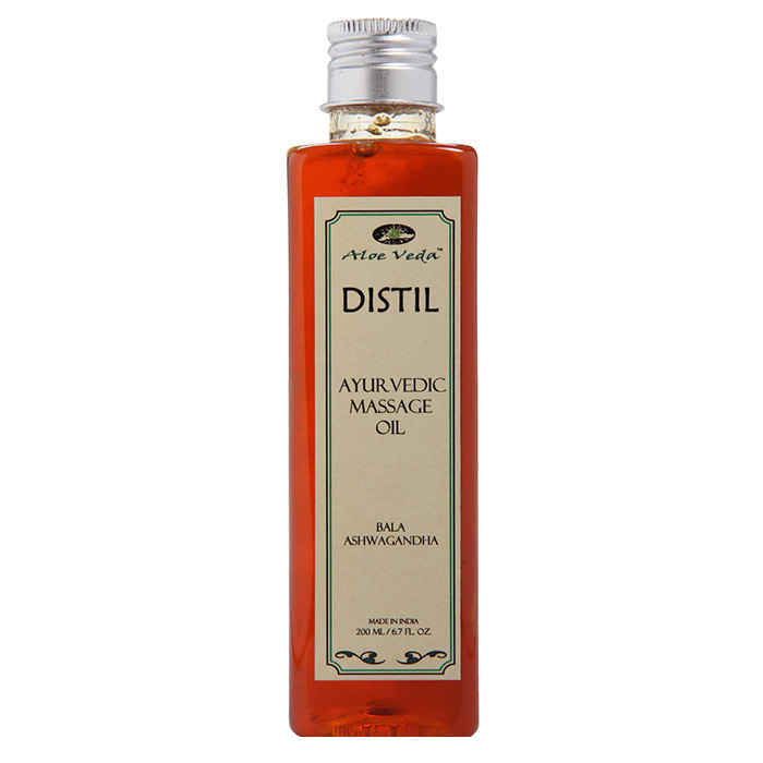 Buy Aloe Veda Ayurvedic Massage Oil Bala Ashwagandha 200 ml - Purplle