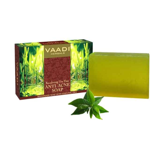 Buy Vaadi Herbals Becalming Tea Tree Soap Anti-Acne Therapy (75 g) - Purplle