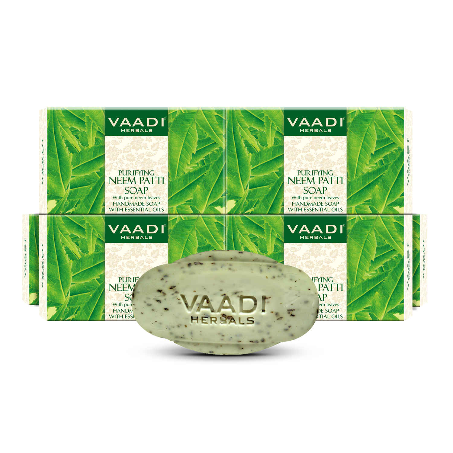 Buy Vaadi Herbals Neem Patti Soap Contains Pure Neem Leaves (5 + 1 Free) (75 g) (Pack of 6) - Purplle