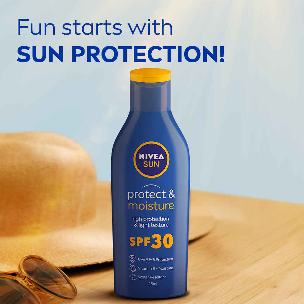 Buy NIVEA Sun Moisturising Lotion SPF 30 125ml - Purplle