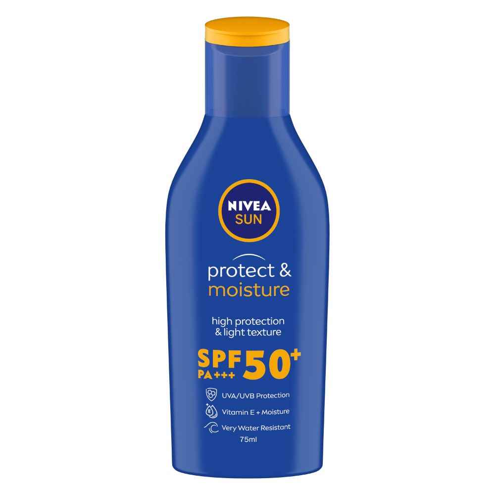 Buy NIVEA Sun Moisturising Lotion SPF 50 75ml - Purplle