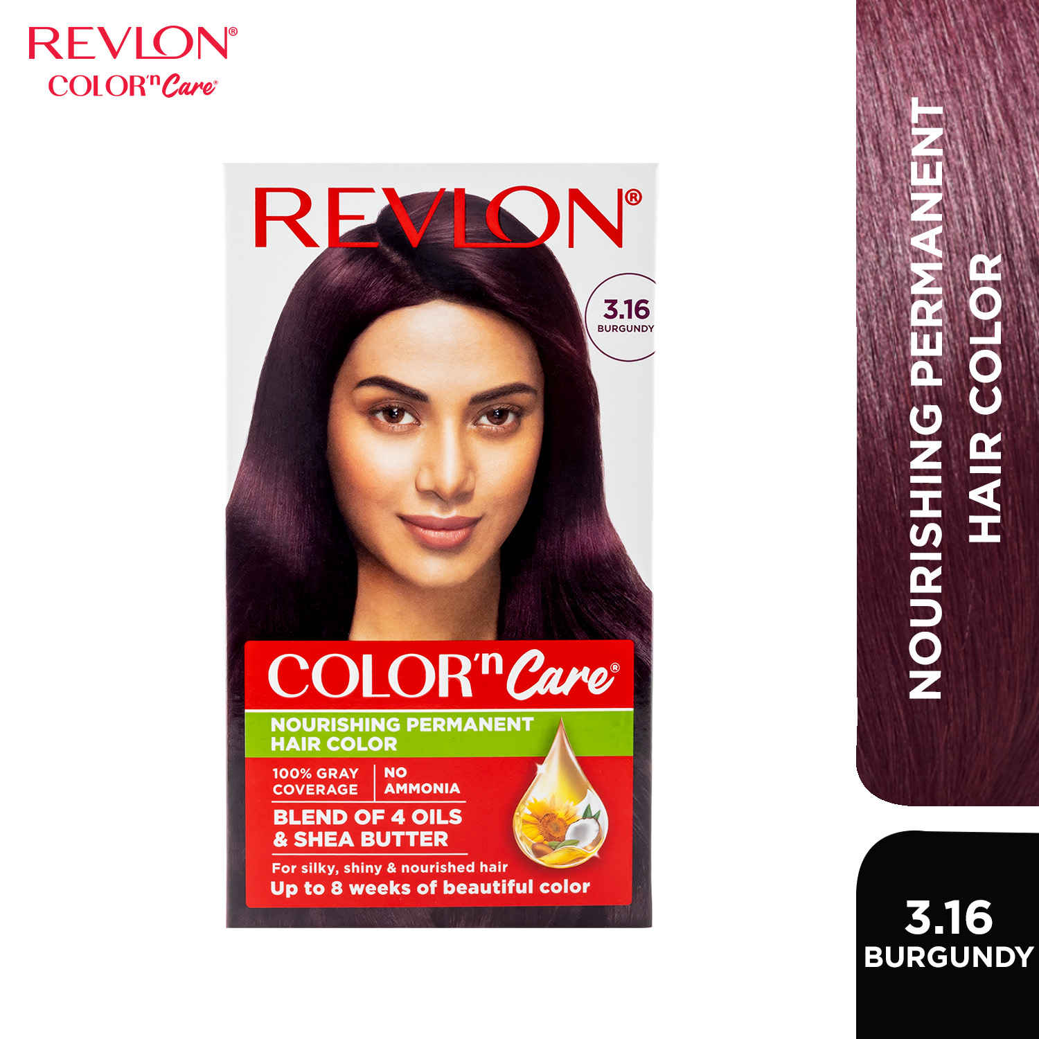 Buy Revlon Color N Care Permanent Hair Color Cream 3.16 Burgundy 40 gm - Purplle