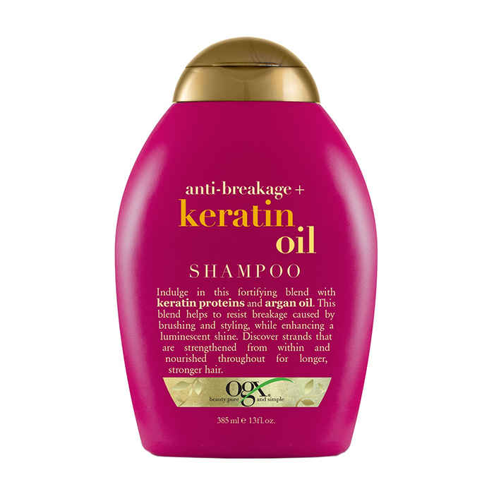 Buy OGX Anti Breakage Keratin Oil Shampoo (385 ml) - Purplle