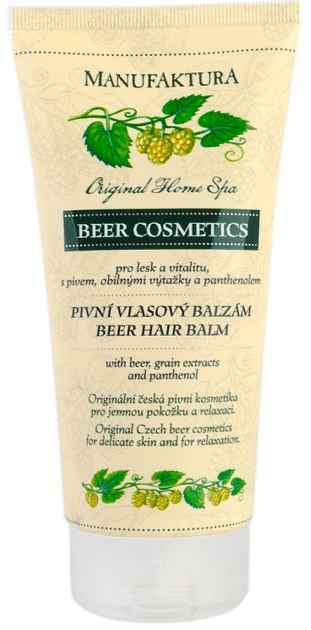 Buy Manufaktura Home Spa Shine & Vitality Beer Hair Conditioner Balm with Beer & Grain Extracts (200 ml) - Purplle