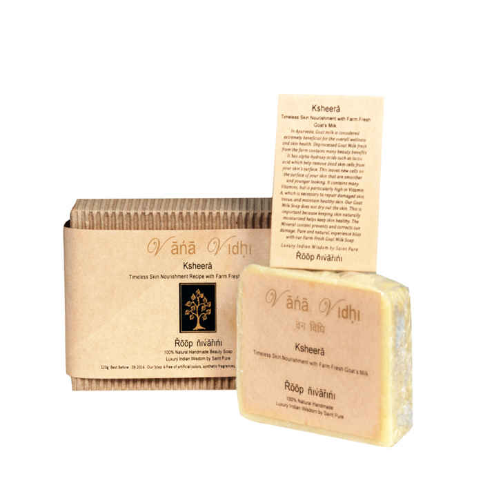Buy Vana Vidhi Ksheera Farm Fresh Goats Milk Beaute Soap (120 g) - Purplle