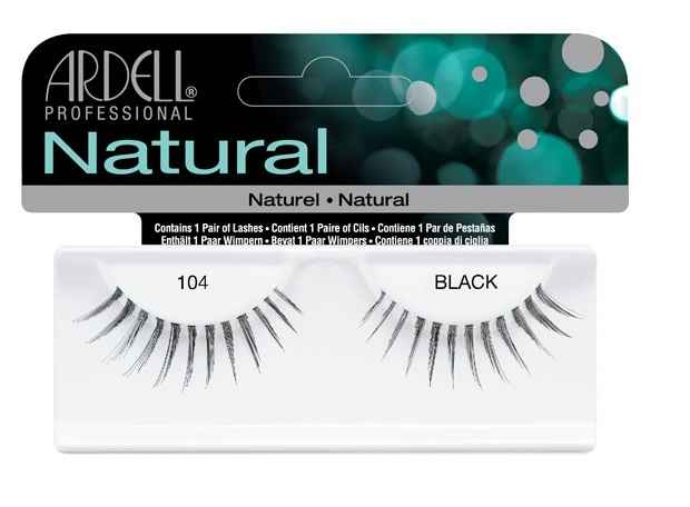 Buy Ardell Natural Strip Lashes Black 104 - Purplle