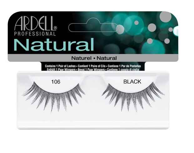 Buy Ardell Natural Strip Lashes Black 106 - Purplle