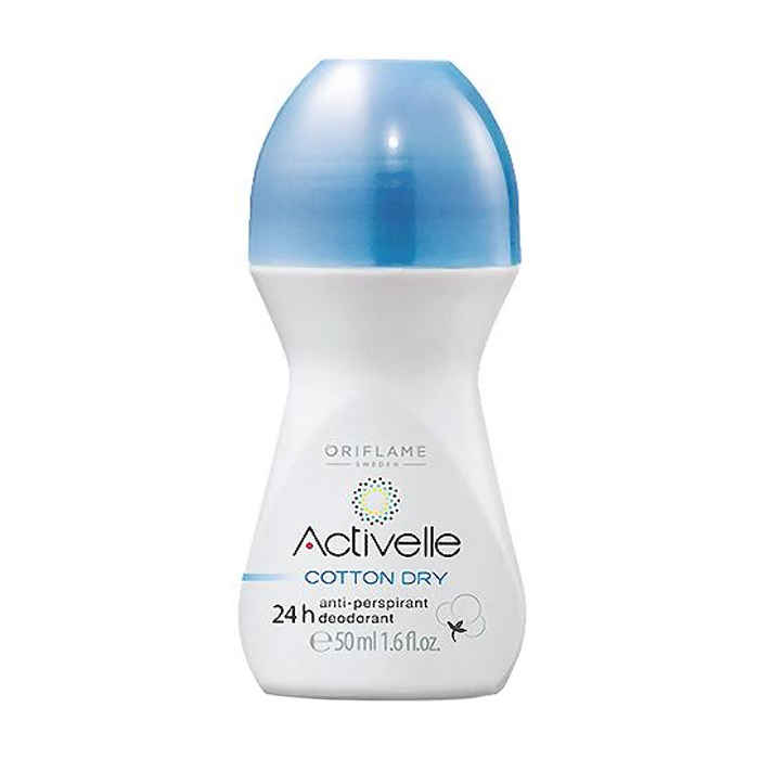 Buy Oriflame Activelle Anti Perspirant 24h Deodorant Cotton Dry (50 ml) - Purplle