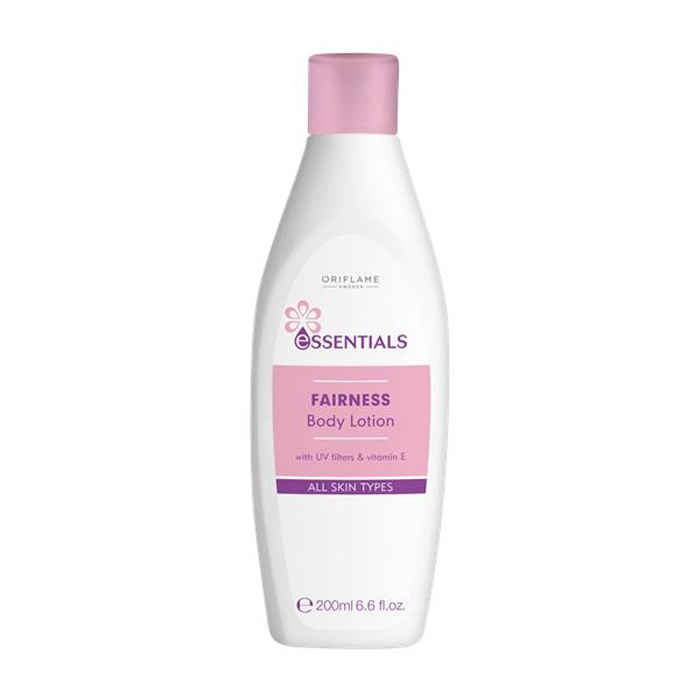 Buy Oriflame Essentials Fairness Body Lotion with UV Filters & Vitamin E (200 ml) - Purplle