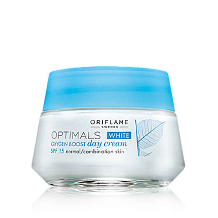 Buy Oriflame Optimals White Oxygen Boost Day Cream SPF 15 Normal/Combination Skin (50 g) - Purplle