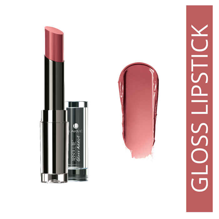 Buy Lakme Absolute Gloss Addict Lipstick Bare Beige 7 (4 ml) - Purplle