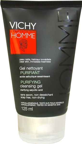 Buy Vichy Homme Purifying Cleansing Gel (125 ml) (Pack Of 3) - Purplle