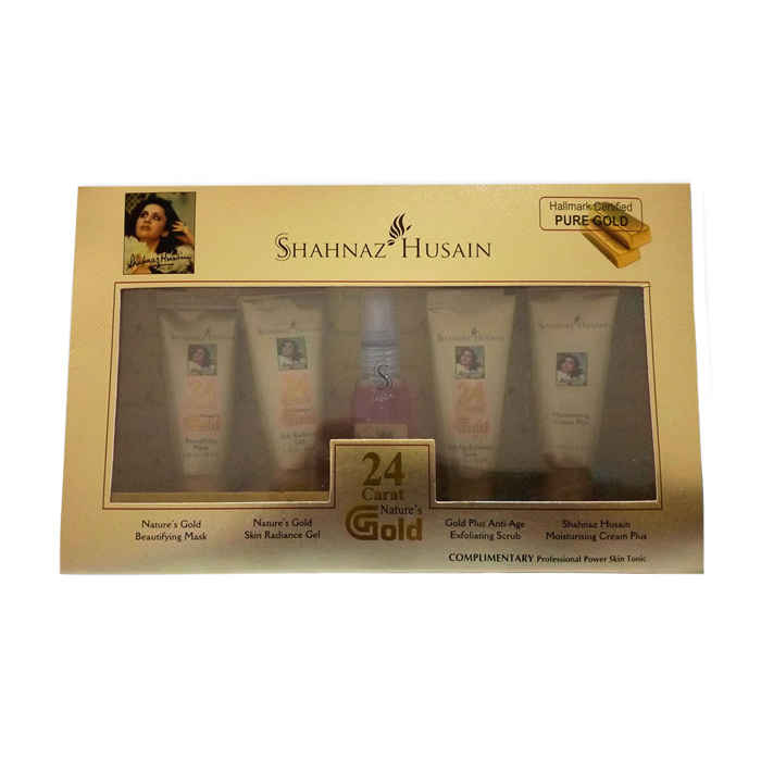 Buy Shahnaz Husain 24 Carat Nature's Gold Kit (Gold Skin Radiance) - Purplle