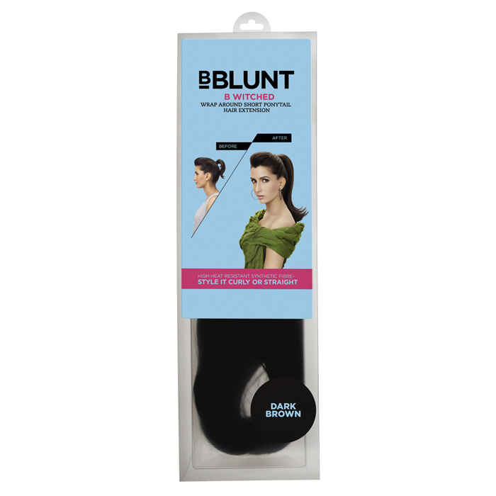 Buy BBLUNT B Witched Wrap Around Short Pony Tail Hair Extension - Dark Brown - Purplle
