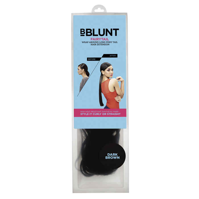 Buy BBLUNT Fairytail Wrap Around Long Pony Tail Hair Extension Dark Brown - Purplle