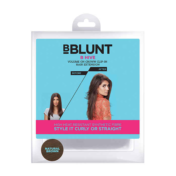 Buy Bblunt B Hive Volume On Crown Clip On Hair Extension Natural Brown - Purplle