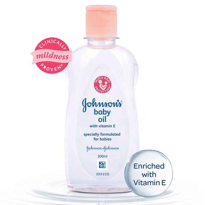 Buy Johnson And Johnson Oil With Vitamin E (200 ml) - Purplle