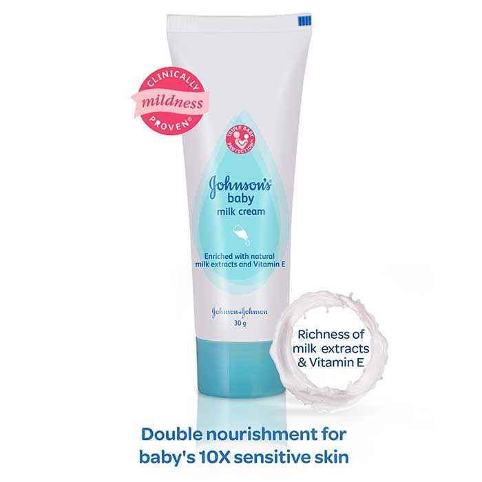 Buy Johnson And Johnson Milk Cream (Vit A&E) (30 g) - Purplle