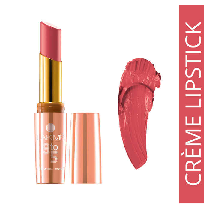 Buy Lakme 9 to 5 Creaseless Creme Lip Color CP 3 Coral Case (3.6 g) - Purplle