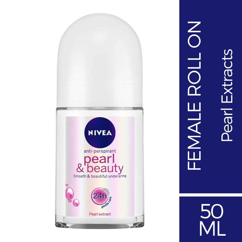 Buy Nivea Deodorant Roll On, Pearl & Beauty (50 ml) - Purplle