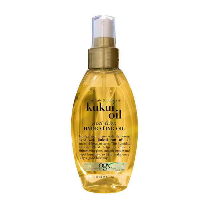 Buy OGX Hydrate & Defrizz Kukui Oil Anti Frizz Hydrating Oil (118 ml) - Purplle