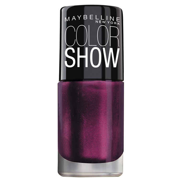 Buy Maybelline New York Color Show Bright Sparks Nail Polish Glowing Wine 704 - Purplle