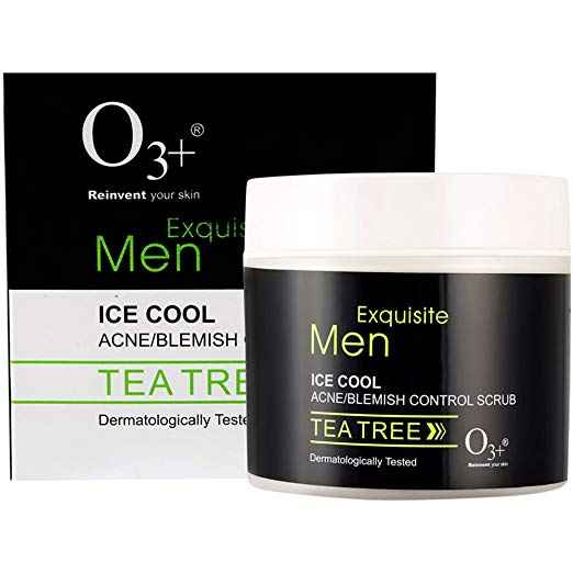Buy O3+ Men Ice Cool Acne/Blemish Control Scrub(300ml) - Purplle