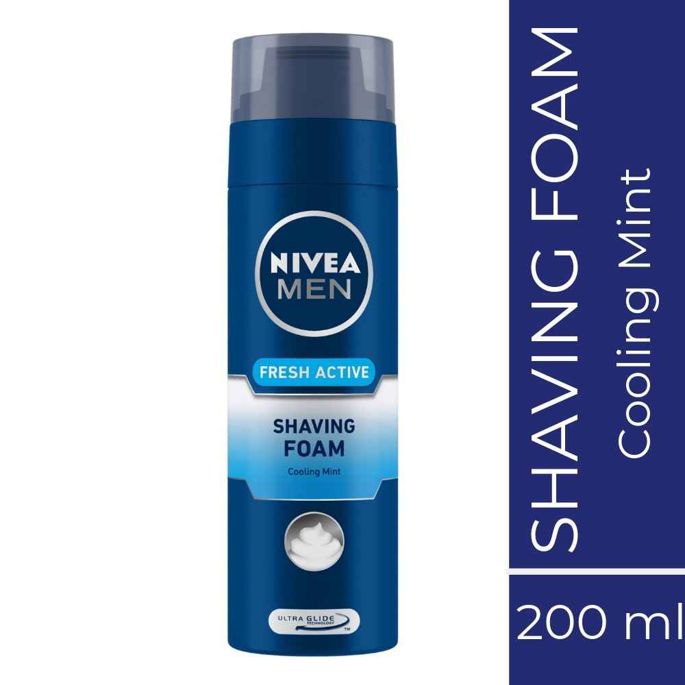 Buy Nivea MEN Shaving, Fresh Active Shaving Foam (200 ml) - Purplle