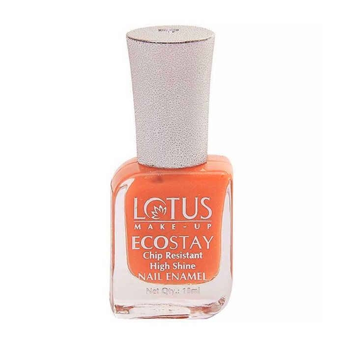 Buy Lotus Herbals EcoStay Nail Enamels Coral Shine (10 ml) - Purplle