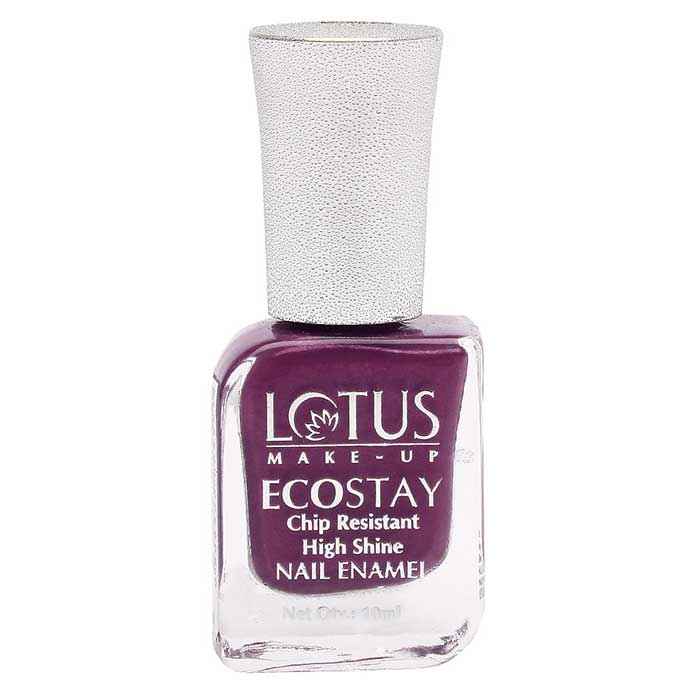 Buy Lotus Herbals EcoStay Nail Enamels Electric Grape (10 ml) - Purplle