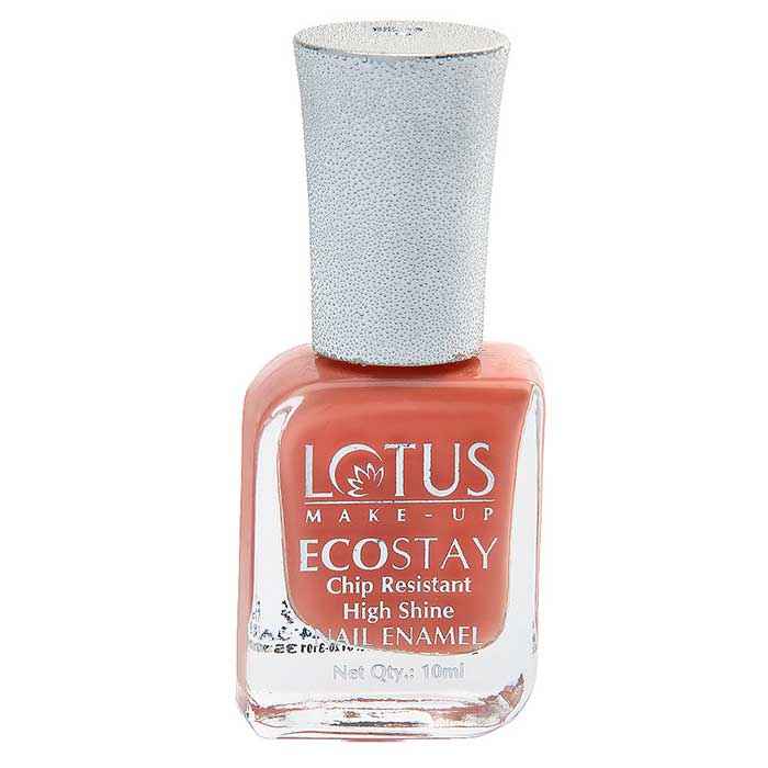 Buy Lotus Herbals EcoStay Nail Enamels Nude Peach (10 ml) - Purplle