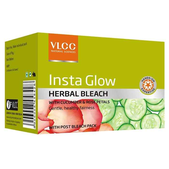 Buy VLCC Insta Glow Herbal Bleach (54 g) - Purplle
