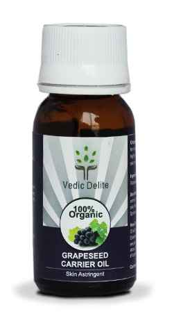 Buy Vedic Delite Grapeseed Organic Carrier Oil (30 ml) - Purplle