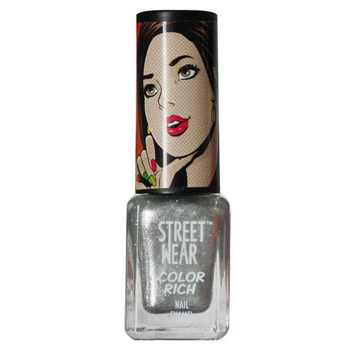 Buy Streetwear Color Rich Nail Enamel - Silver Sensation 28 (5 ml) - Purplle