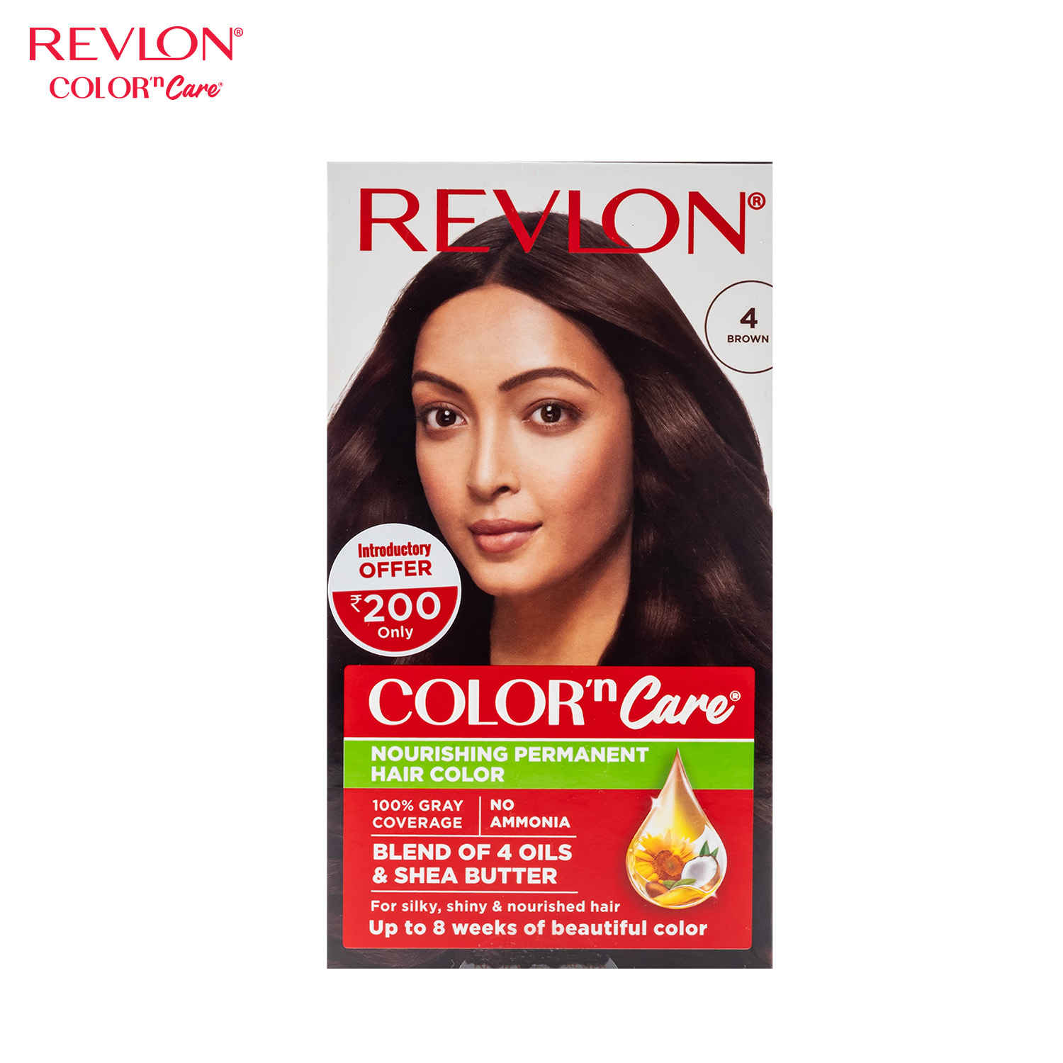 Buy Revlon Color N Care Permanent Hair Color Cream 4.0 Brown 40 gm - Purplle