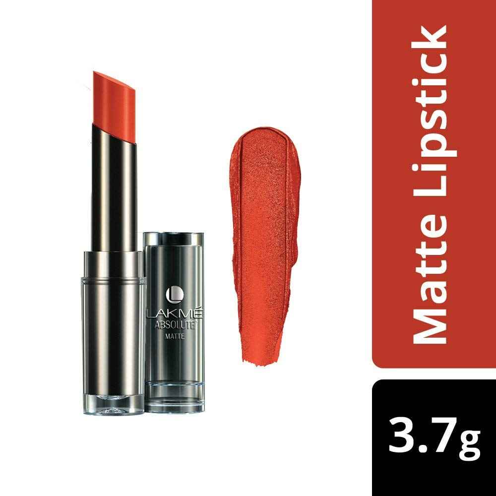 Buy Lakme Absolute Matte Lipstick Coral Flare (3.7 g) - Purplle