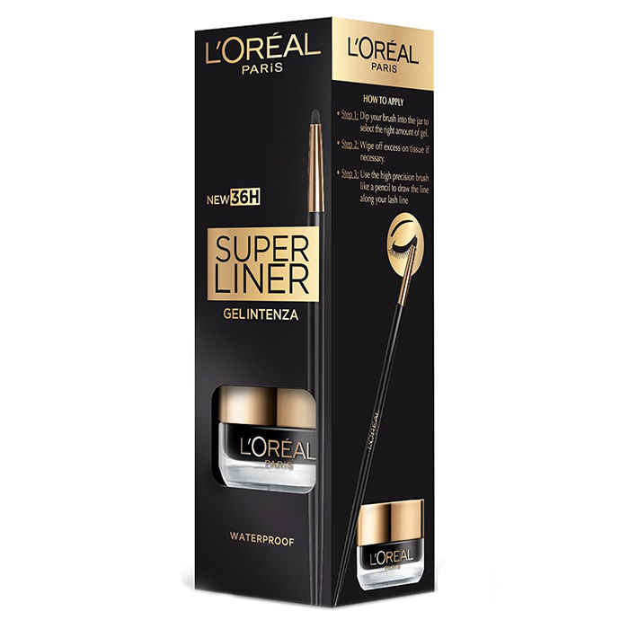 Buy L'Oreal Paris Super Liner Gel Intenza 36H Sapphire Blue (2.8 g) - Purplle