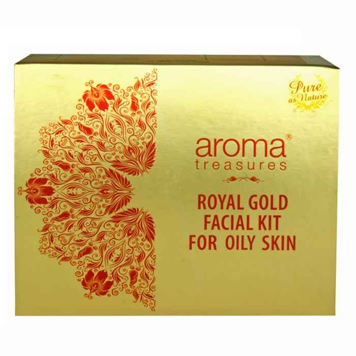 Buy Aroma Treasures Royal Gold Facial Kit for Oily Skin (230 g) - Purplle