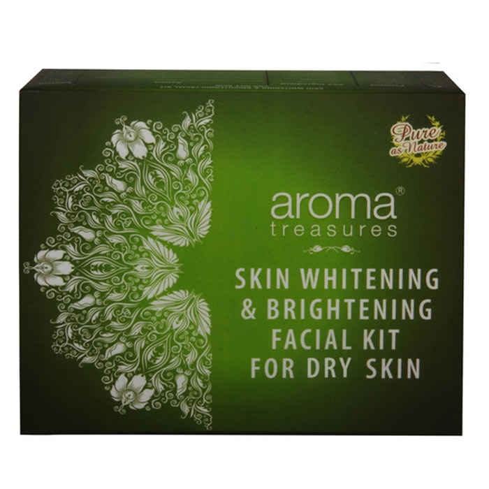 Buy Aroma Treasures Skin Whitening & Brightening Facial Kit for Dry Skin (120 g) - Purplle