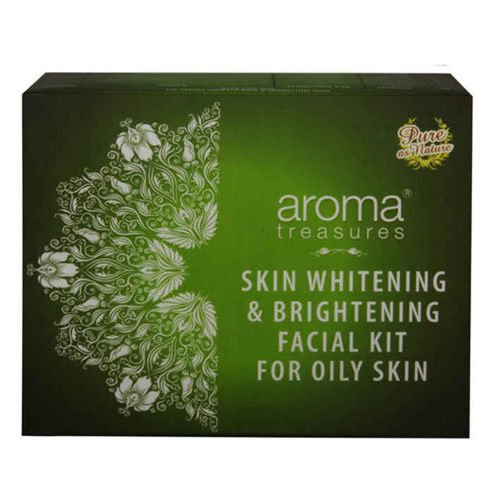 Buy Aroma Treasures Skin Whitening & Brightening Facial Kit for Oily Skin (150 g) - Purplle