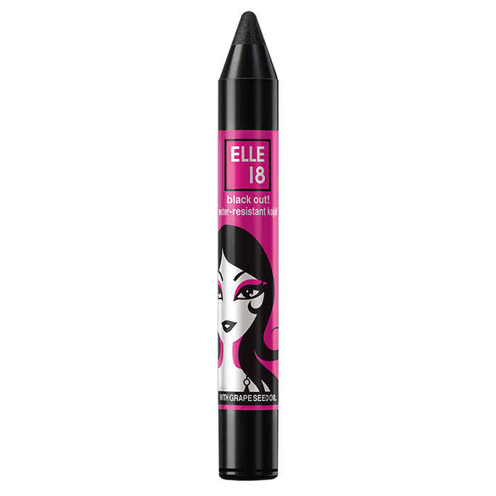 Buy Elle 18 Water Resistant Black Out Kajal (2.2 g) - Purplle
