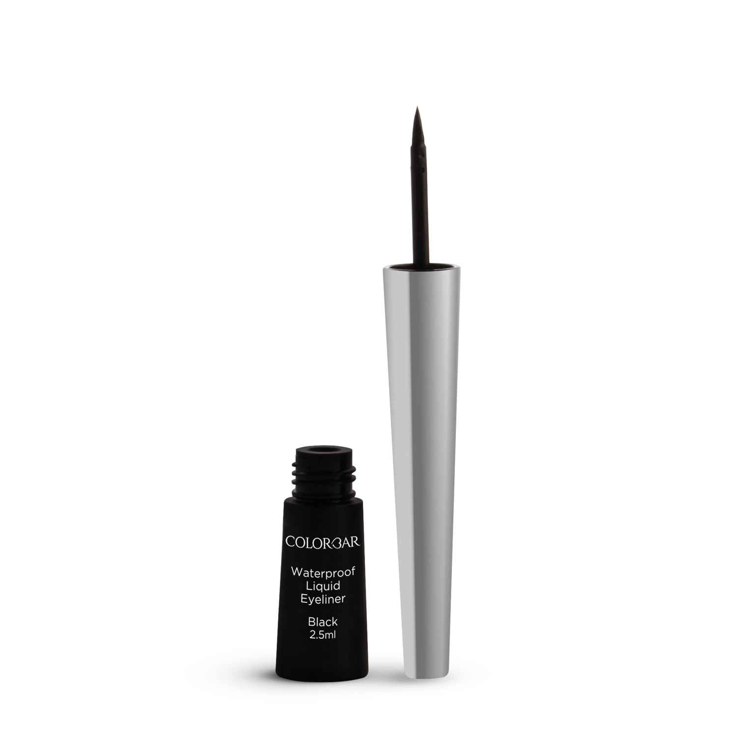 Buy Colorbar Precision Waterproof Eyeliner With Shiny Silver Cap Black (2.5 ml) - Purplle