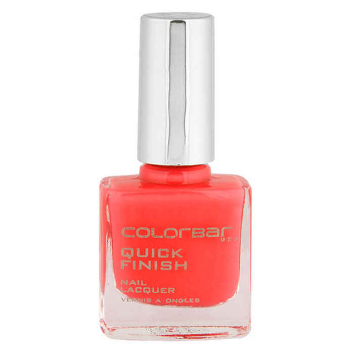 Buy Colorbar Quick Finish Nail Laqure Twisted Peach 17 (9 ml) - Purplle